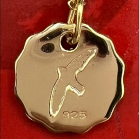 GIRL RISING Gold Over Sterling Silver “I AM CHANGE” Necklace - Picture 4 of 6